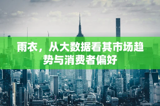 雨衣，从大数据看其市场趋势与消费者偏好
