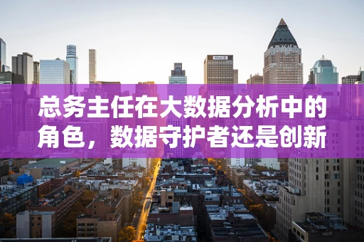 总务主任在大数据分析中的角色，数据守护者还是创新推手？
