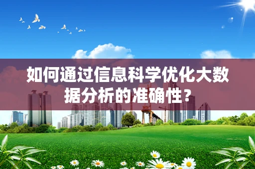 如何通过信息科学优化大数据分析的准确性？