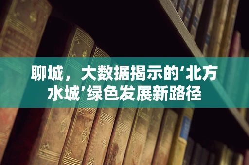 聊城，大数据揭示的‘北方水城’绿色发展新路径