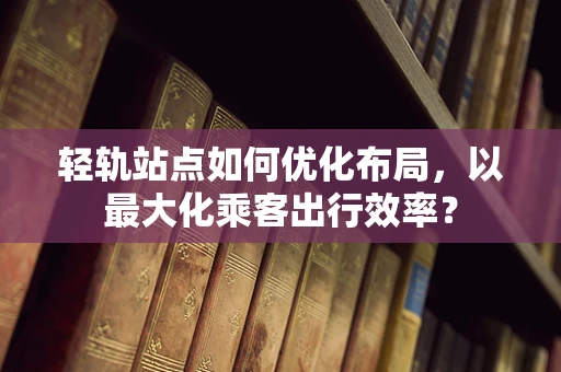 轻轨站点如何优化布局，以最大化乘客出行效率？