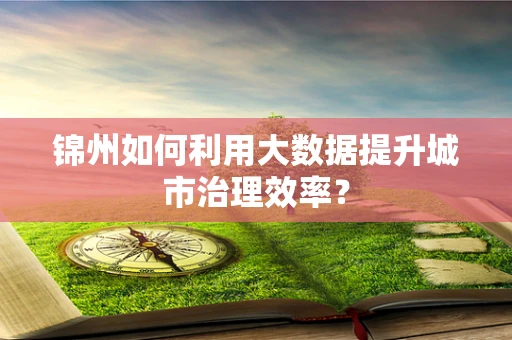 锦州如何利用大数据提升城市治理效率？