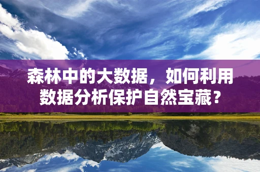 森林中的大数据，如何利用数据分析保护自然宝藏？