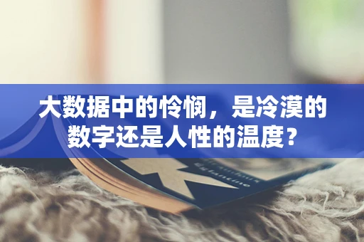 大数据中的怜悯，是冷漠的数字还是人性的温度？