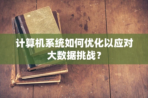 计算机系统如何优化以应对大数据挑战？