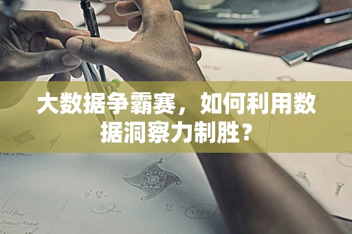 大数据争霸赛，如何利用数据洞察力制胜？
