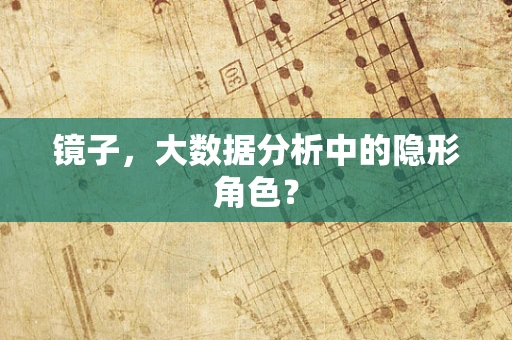 镜子，大数据分析中的隐形角色？