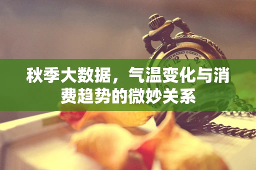 秋季大数据，气温变化与消费趋势的微妙关系