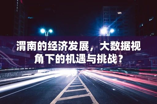 渭南的经济发展，大数据视角下的机遇与挑战？