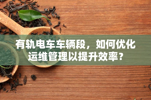 有轨电车车辆段，如何优化运维管理以提升效率？