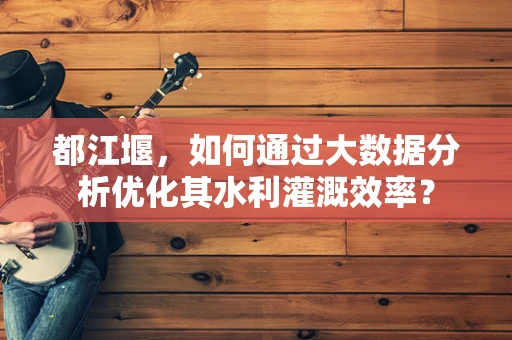 都江堰，如何通过大数据分析优化其水利灌溉效率？