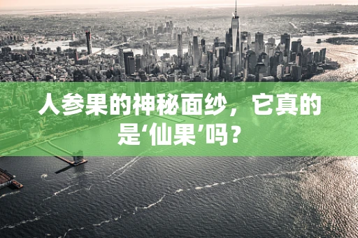 人参果的神秘面纱，它真的是‘仙果’吗？