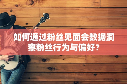 如何通过粉丝见面会数据洞察粉丝行为与偏好？