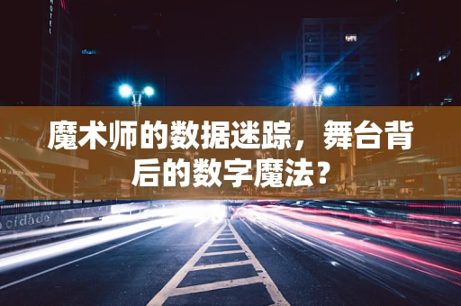 魔术师的数据迷踪，舞台背后的数字魔法？