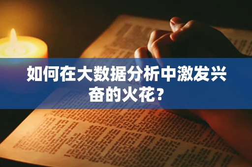 如何在大数据分析中激发兴奋的火花？