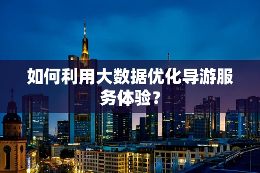 如何利用大数据优化导游服务体验？