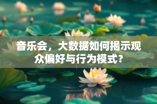音乐会，大数据如何揭示观众偏好与行为模式？
