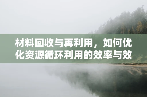 材料回收与再利用，如何优化资源循环利用的效率与效益？
