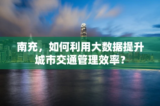南充，如何利用大数据提升城市交通管理效率？