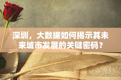 深圳，大数据如何揭示其未来城市发展的关键密码？