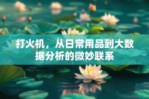 打火机，从日常用品到大数据分析的微妙联系
