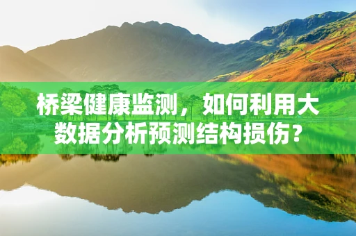 桥梁健康监测，如何利用大数据分析预测结构损伤？
