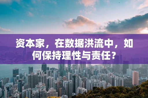 资本家，在数据洪流中，如何保持理性与责任？