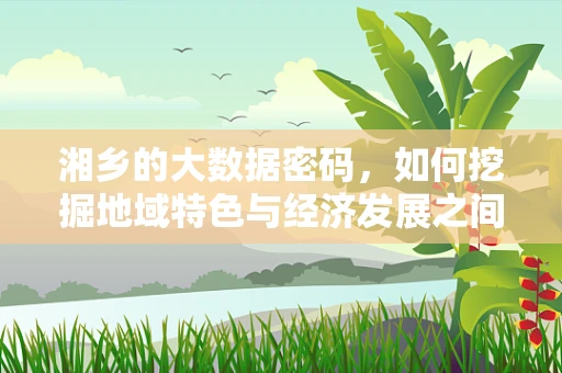 湘乡的大数据密码，如何挖掘地域特色与经济发展之间的隐秘联系？