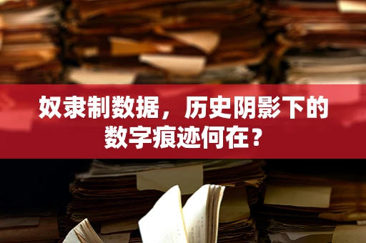 奴隶制数据，历史阴影下的数字痕迹何在？