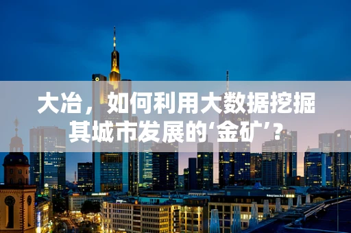 大冶，如何利用大数据挖掘其城市发展的‘金矿’？